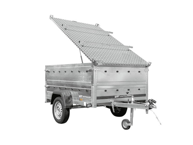 Garden Trailer 201 KIPP Anhänger mit Plane 750 kg -Deckelanhänger-Neu