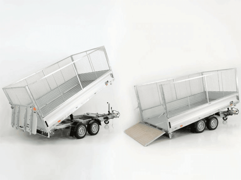 Vezeko Multidreiseitenkipper VMDK35.4|210x400cm 3,5t|Ladefläche kippbar|Gitter-Neu