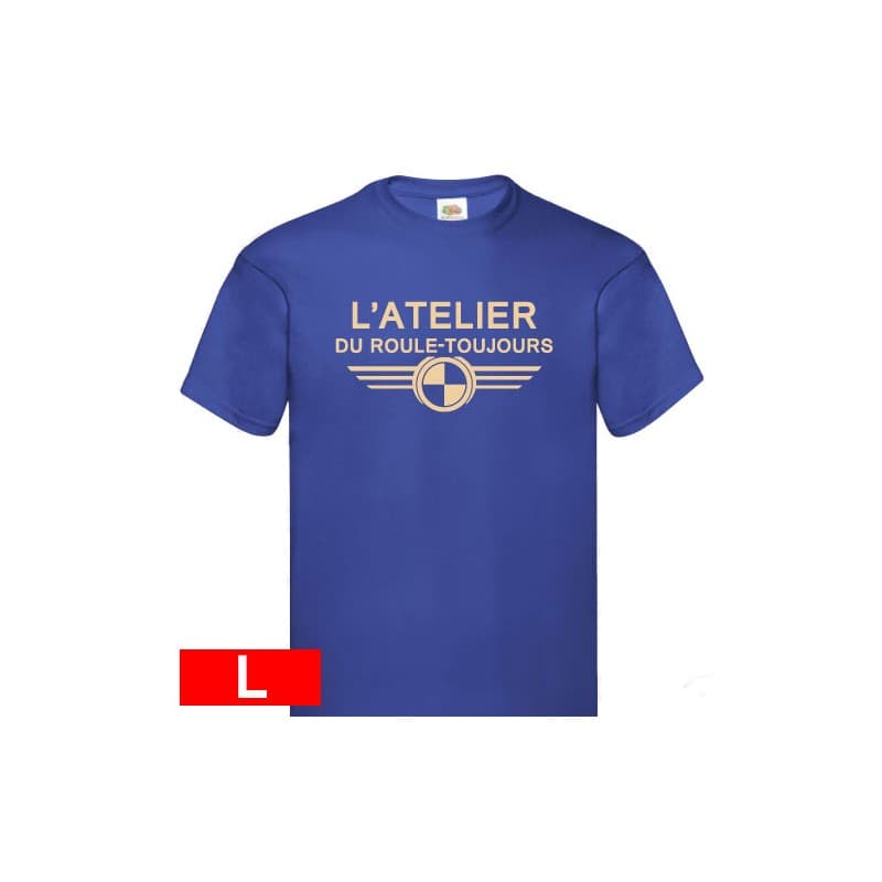 T-SHIRT ART Royal blue L
