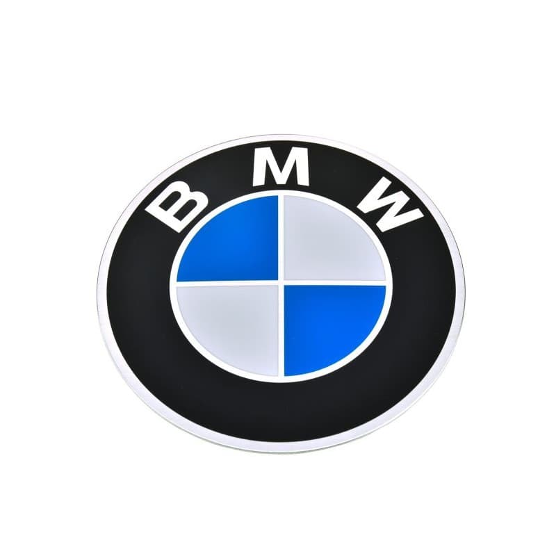 Macaron BMW émaillé autocollant D: 70mm