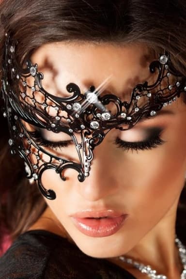 Masque Vénitien modèle 3704 - Chilirose Taille Unique