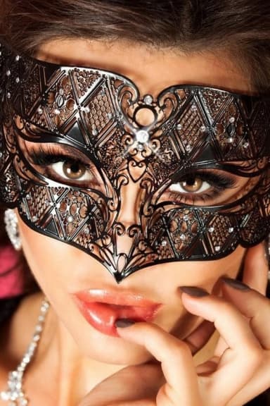 Masque Vénitien modèle 3702 - Chilirose Taille Unique