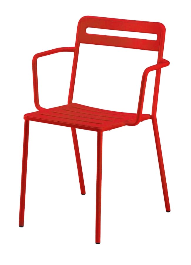 Lot de 4 chaises C1.2/4 COLOS - rouge
