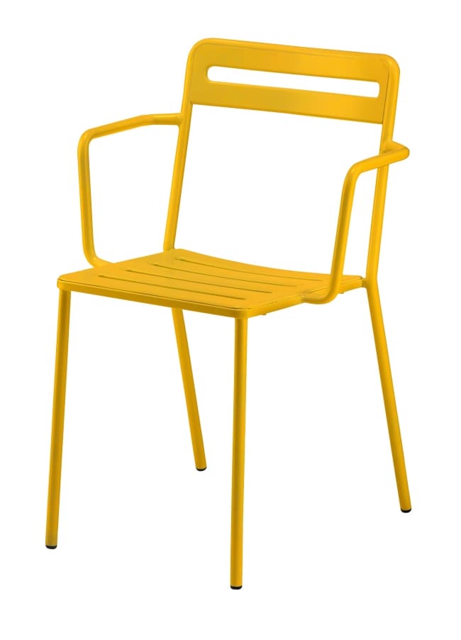 Lot de 4 chaises C1.2/4 COLOS - moutarde