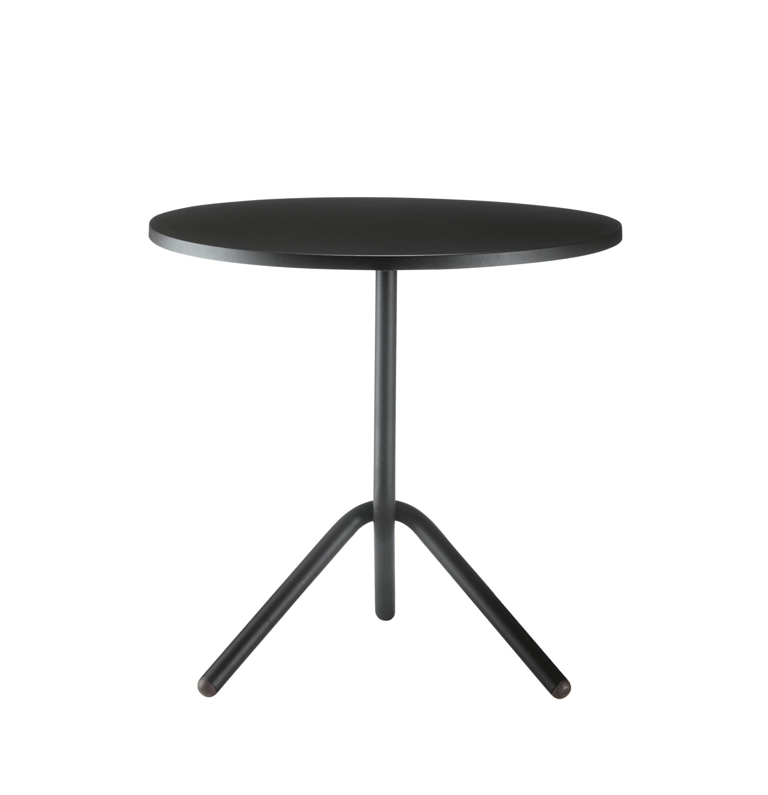 Table d'extérieur TA/1-600 et 700 COLOS - diam 70 cm , Tôle , Noir