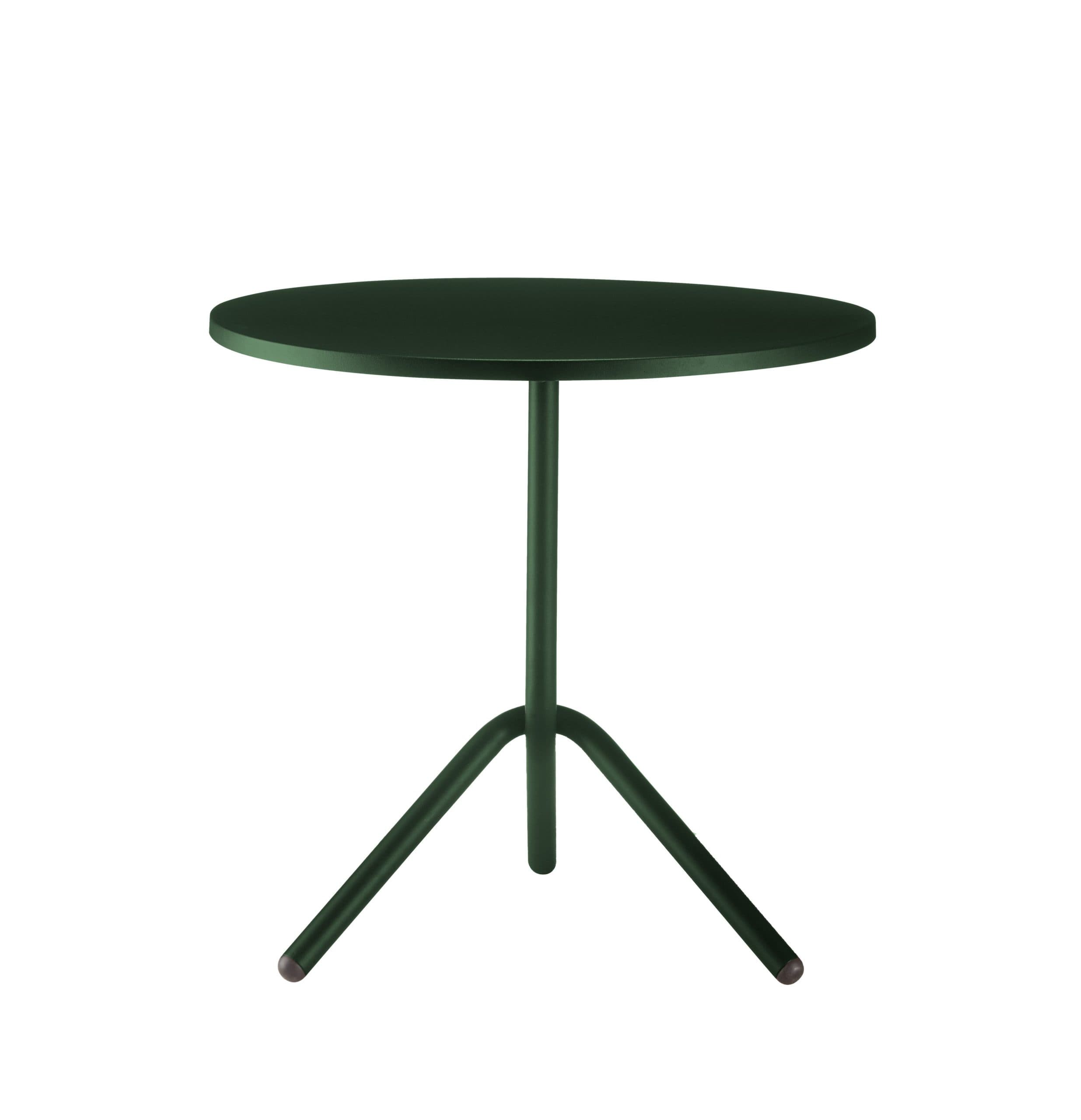 Table d'extérieur TA/1-600 et 700 COLOS - diam 70 cm , Tôle , vert foncé