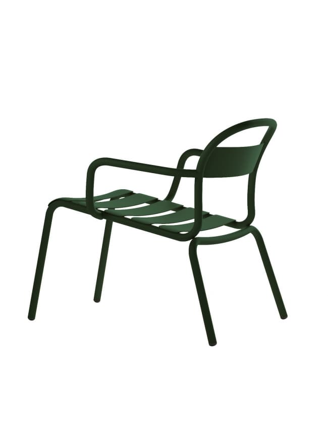 Lot de 2 fauteuils de jardin style Luxembourg (prix à l'unité) - vert foncé