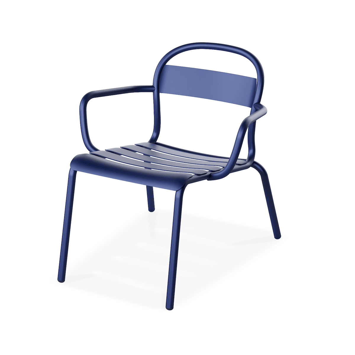 Lot de 2 fauteuils de jardin style Luxembourg (prix à l'unité) - bleu foncé