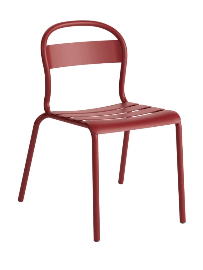 Lot de 4 chaise STECCA 1 (prix à l'unité) - aubergine