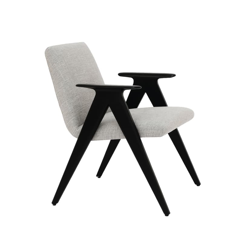 Fauteuil LIBERA - frêne teinté noir