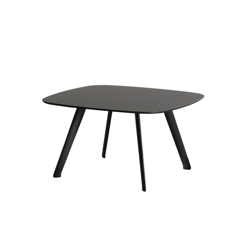 Table basse SOLAPA 58 x 58 cm - Fenix noir , Hauteur 30cm