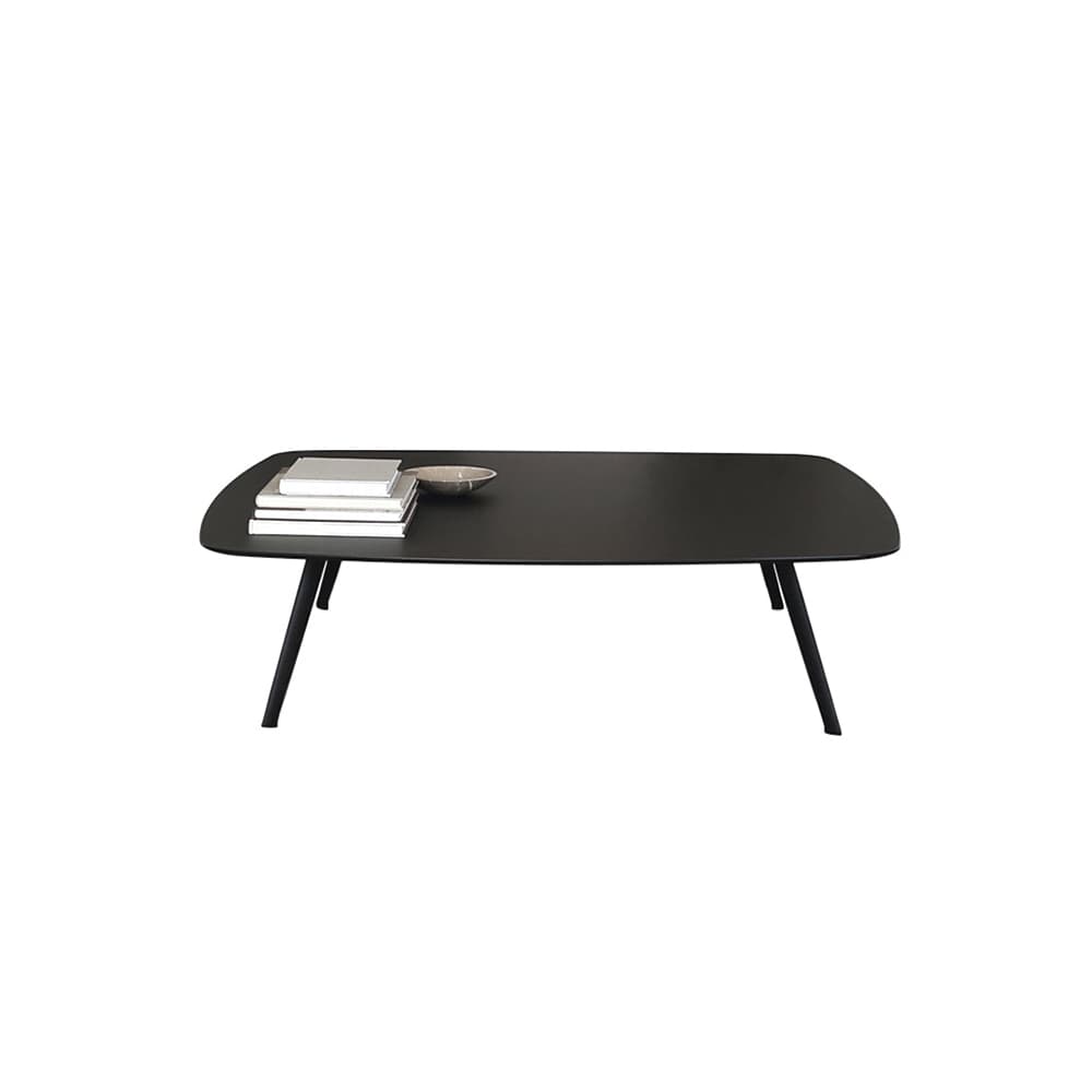 Table basse SOLAPA 118 X 118 cm - Fenix noir , Hauteur 36cm