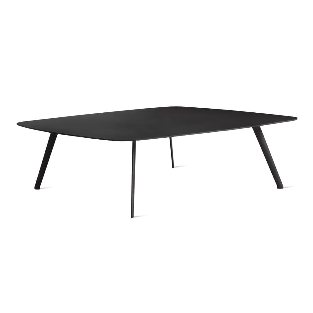 Table basse SOLAPA 118 X 118 cm - Fenix noir , Hauteur 30cm