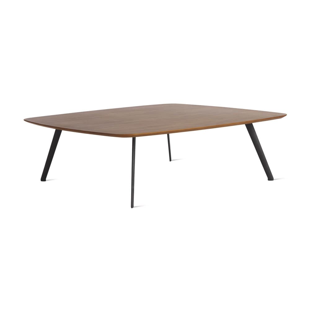 Table basse SOLAPA 118 X 118 cm - Noyer , Hauteur 36cm