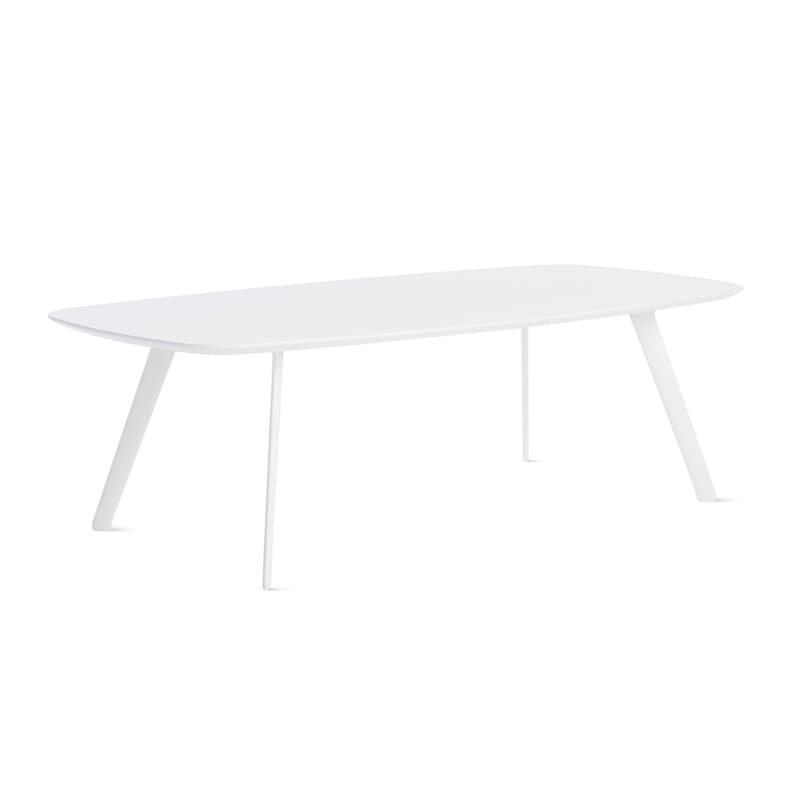 Table basse SOLAPA 118 x 58 cm - Blanc laqué , Hauteur 36cm