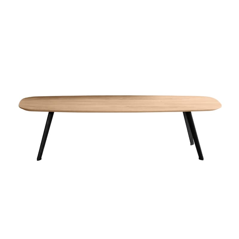 Table basse SOLAPA 118 x 38 cm - Chêne Alpin , Hauteur 30cm