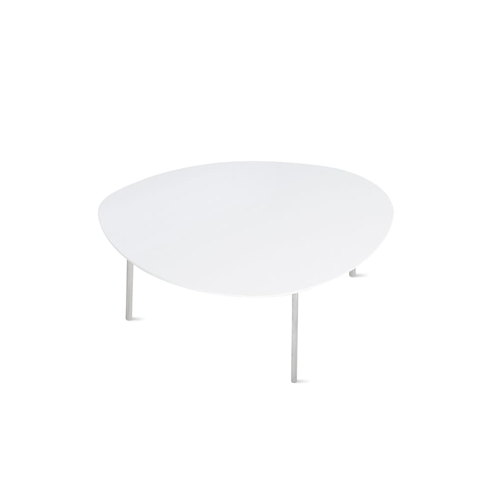 Table basse ECLIPSE - L , Blanc laqué