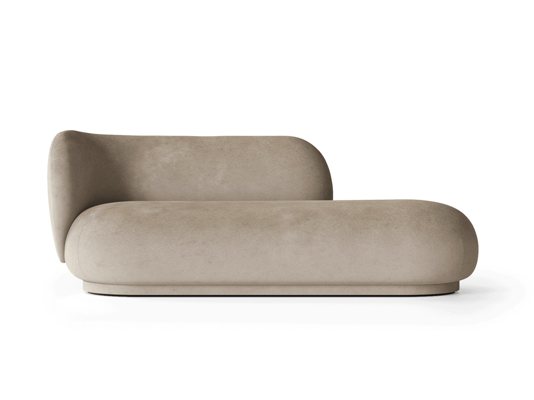 Divan RICO Fermliving - Velours - Sable
