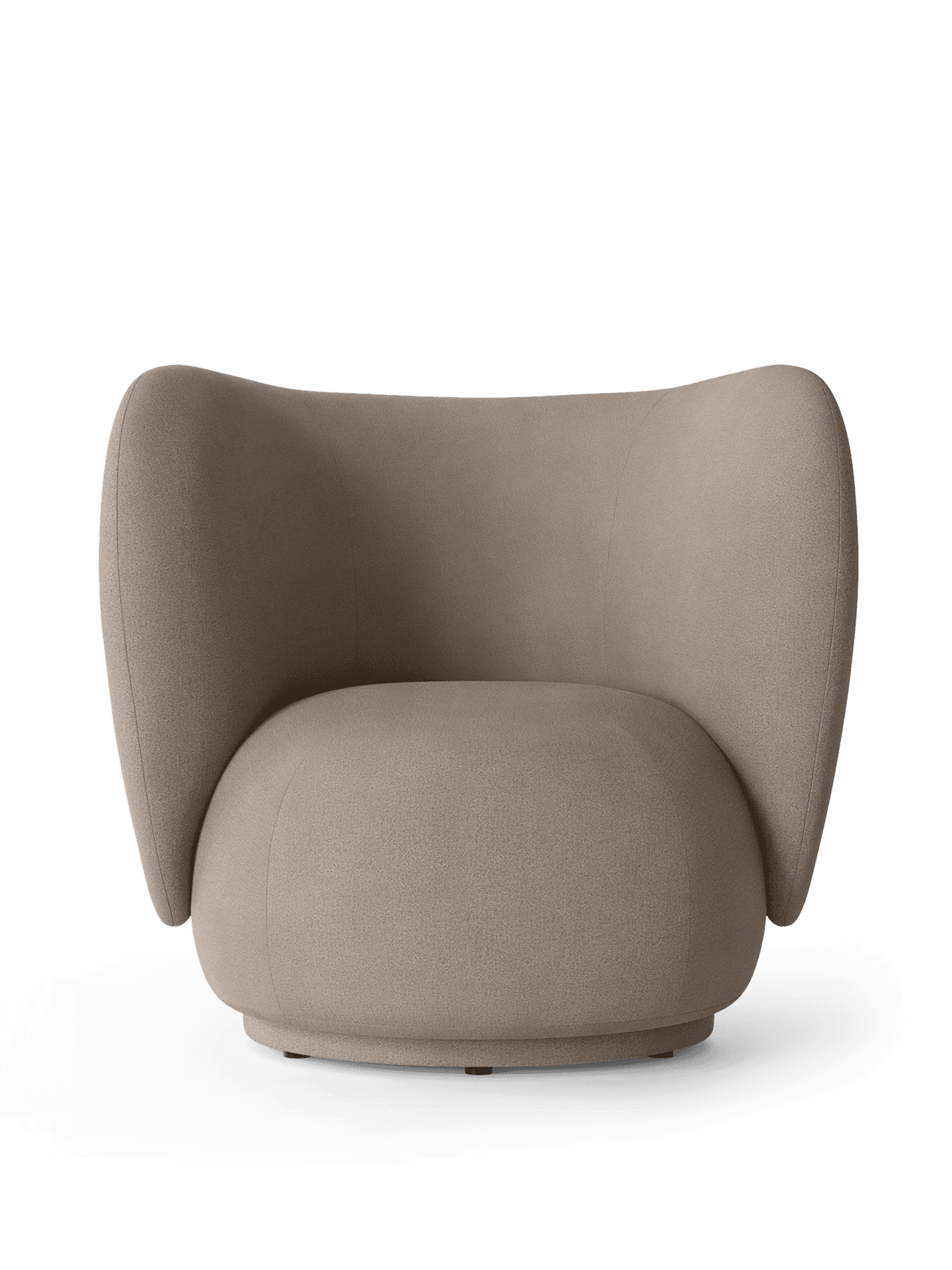 Fauteuil RICO Lounge - Polyester brossé , Gris