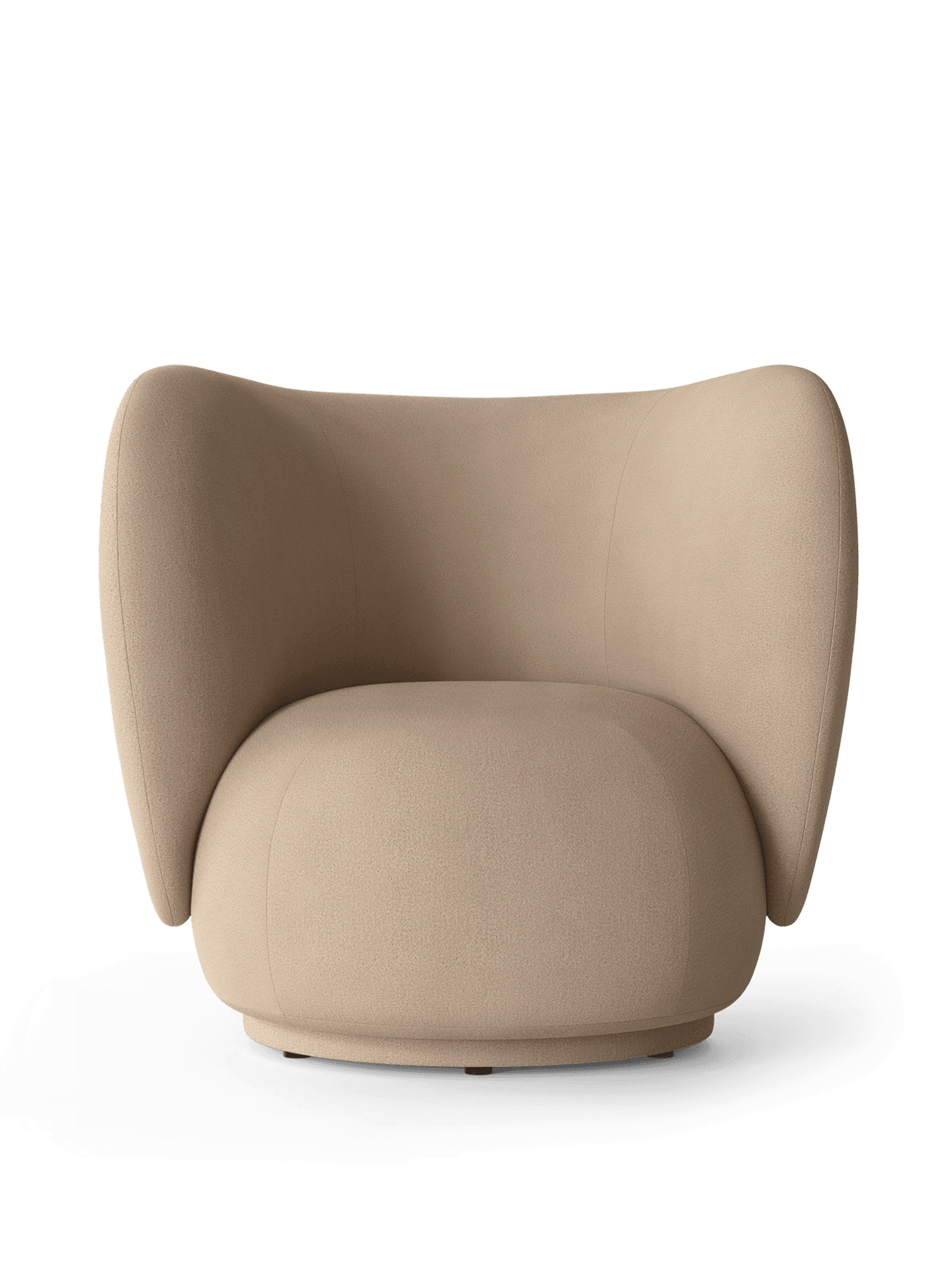 Fauteuil RICO Lounge - Polyester brossé , Sable