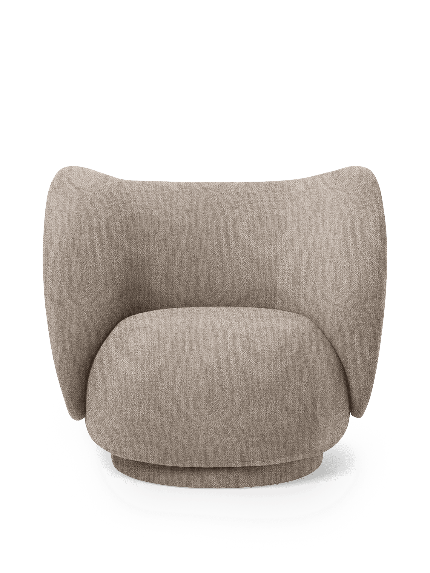 Fauteuil RICO Lounge - Tissu bouclé , Sable
