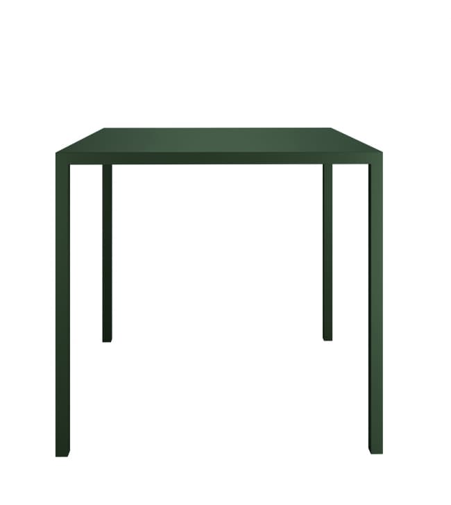 Table d'extérieur carrée COLOS - L 80 x H 74 x larg. 80 cm , vert foncé