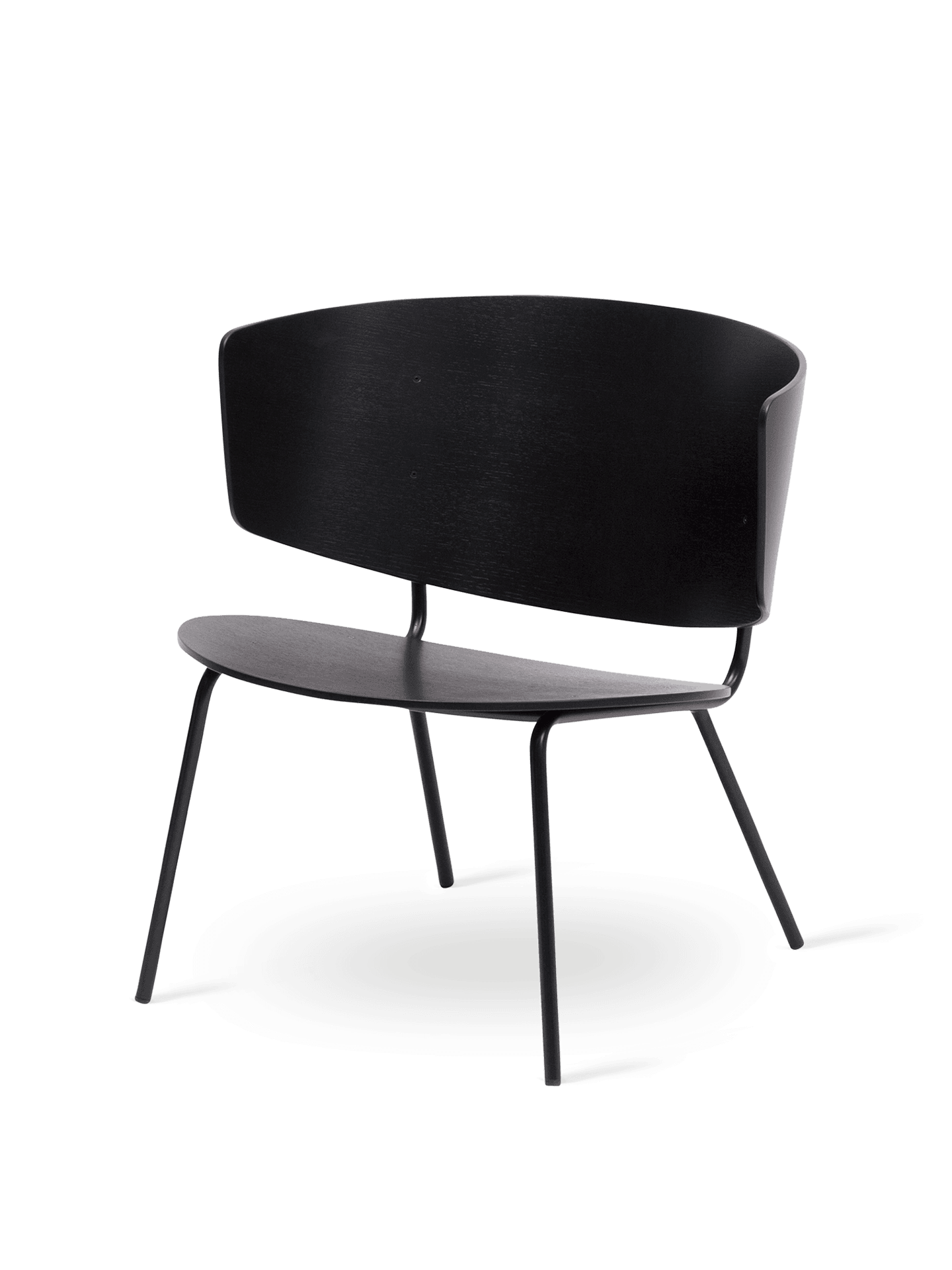 Fauteuil HERMAN LOUNGE - Chêne teinté Noir