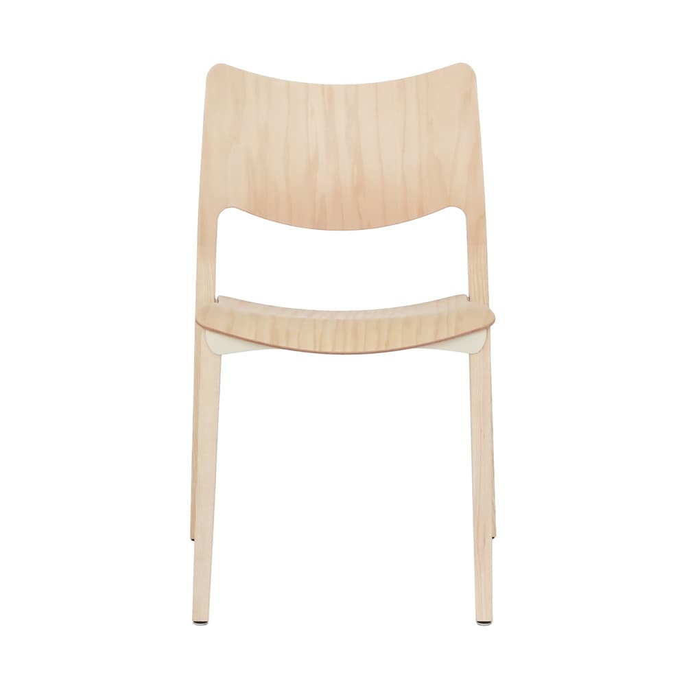 Chaise LACLASICA (lot de 4) - Frêne naturel , Sans accoudoirs