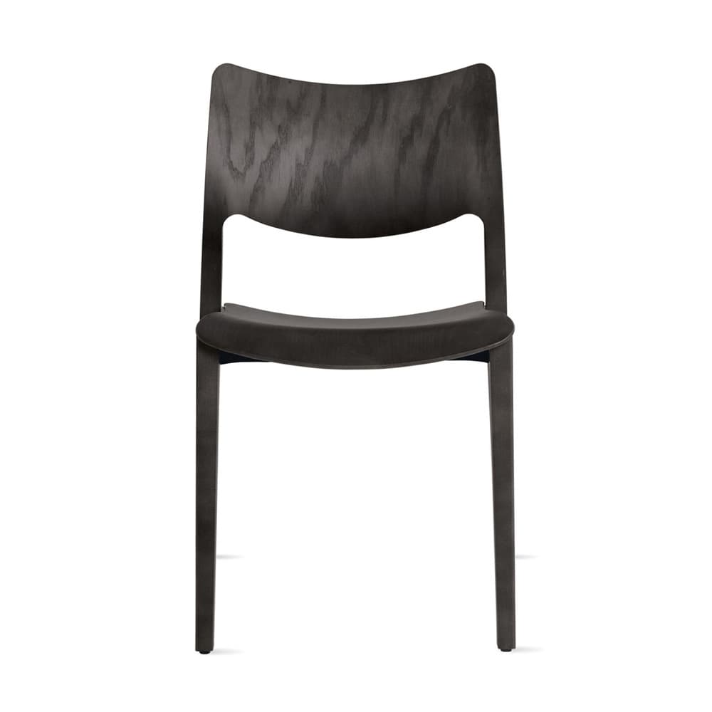 Chaise LACLASICA (lot de 4) - Frêne teinté gris cendré , Sans accoudoirs