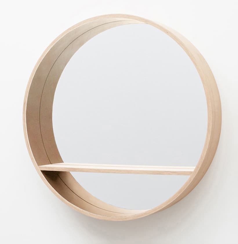 MIROIR-CONSOLE de Drugeot Manufacture - Chêne vernis mat , 125cm