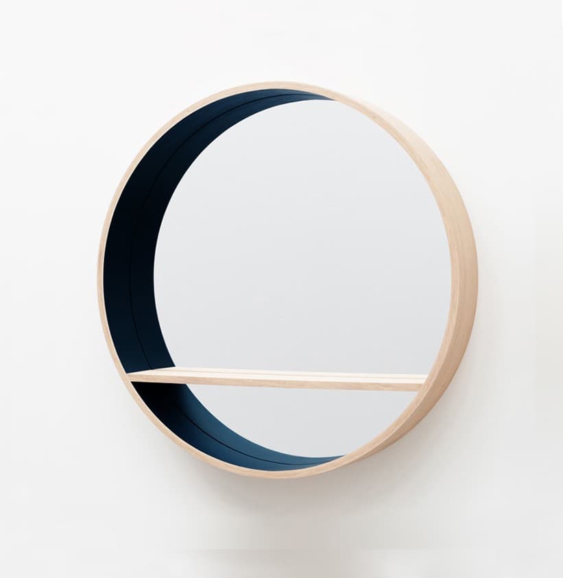 MIROIR-CONSOLE de Drugeot Manufacture - N°1 Bleu Nuit , 80cm