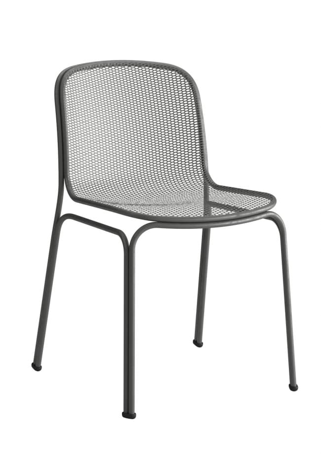 Chaises VILLA ( vendues par lot de 4 uniquement) - Sans accoudoirs , gris foncé