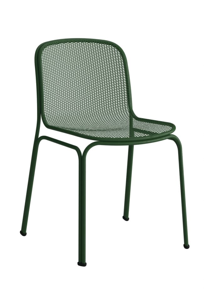 Chaises VILLA ( vendues par lot de 4 uniquement) - Sans accoudoirs , vert foncé