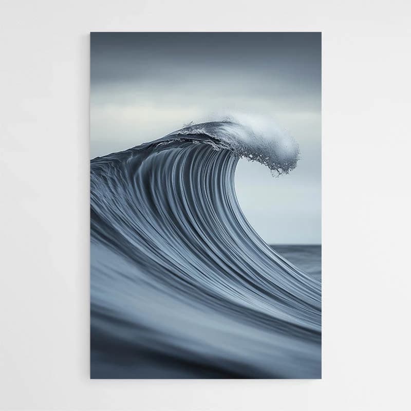 Tableau Vague Noir et Blanc Poster sur papier photo 40x60