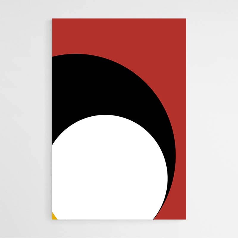 Tableau Rouge Abstrait Poster sur papier photo 40x60