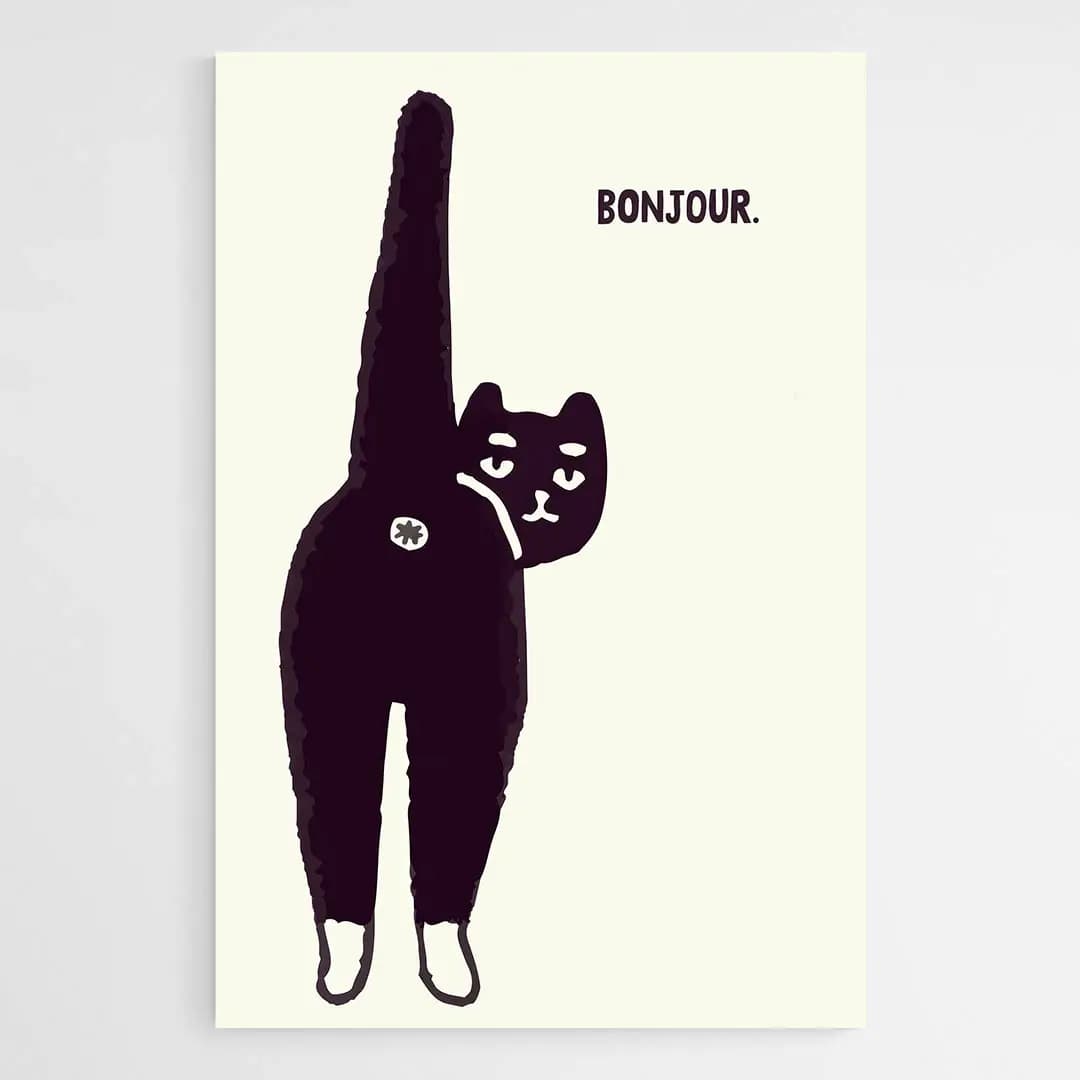 Tableau chat amusant Tableau plexiglas 60x90