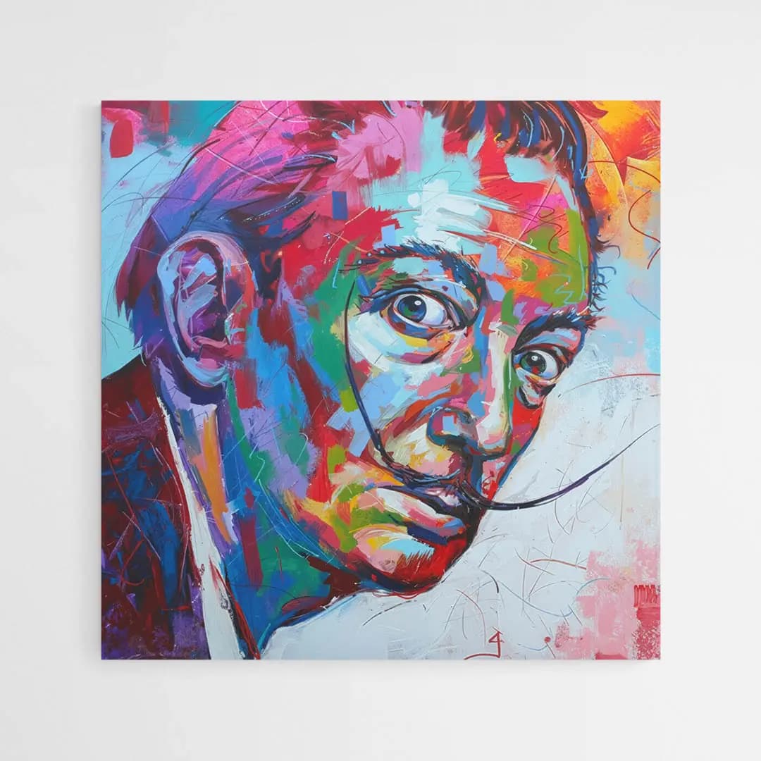 Tableau peinture Dali Tableau sur aluminium 60x60
