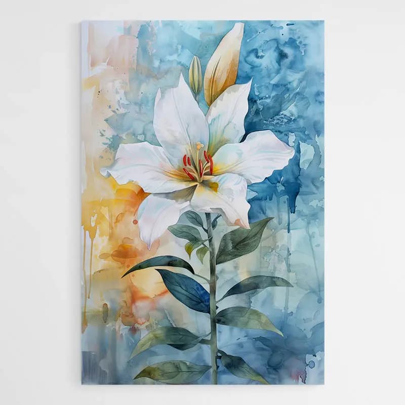 Tableau Fleur Aquarelle Tableau sur aluminium 40x60
