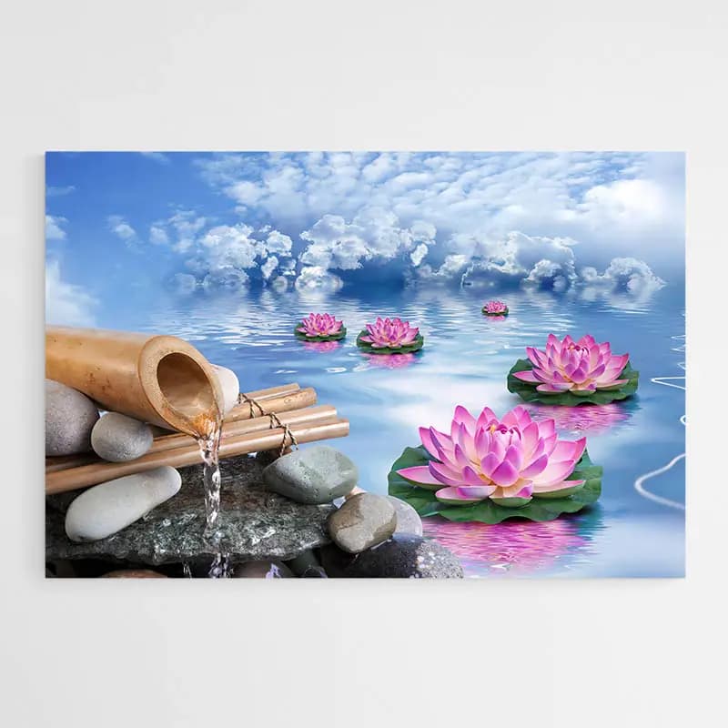 Tableau Lotus Tableau sur aluminium 40x80