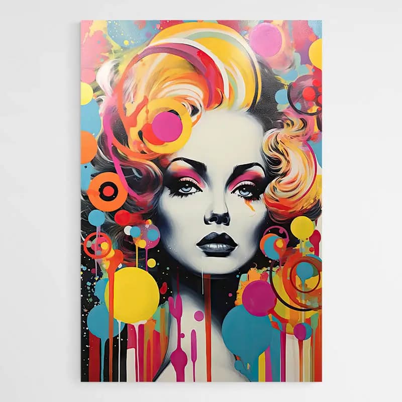 Tableau Pop Art Original Tableau sur aluminium 80x120