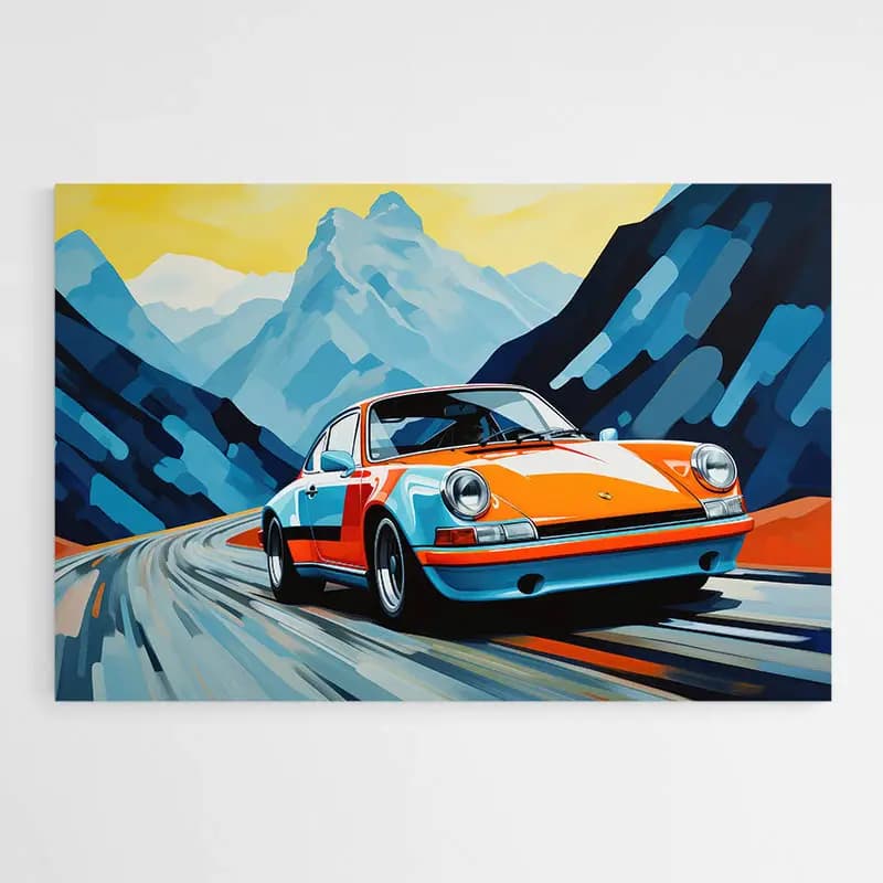 Tableau Porsche Tableau avec cadre flottant 80x120