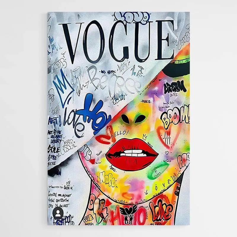 Tableau Street Art Luxe Tableau monté sur châssis 60x90