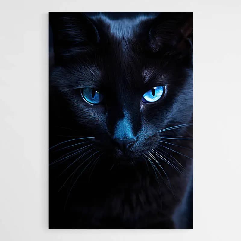 Tableau Tête de Chat Tableau monté sur châssis 60x90