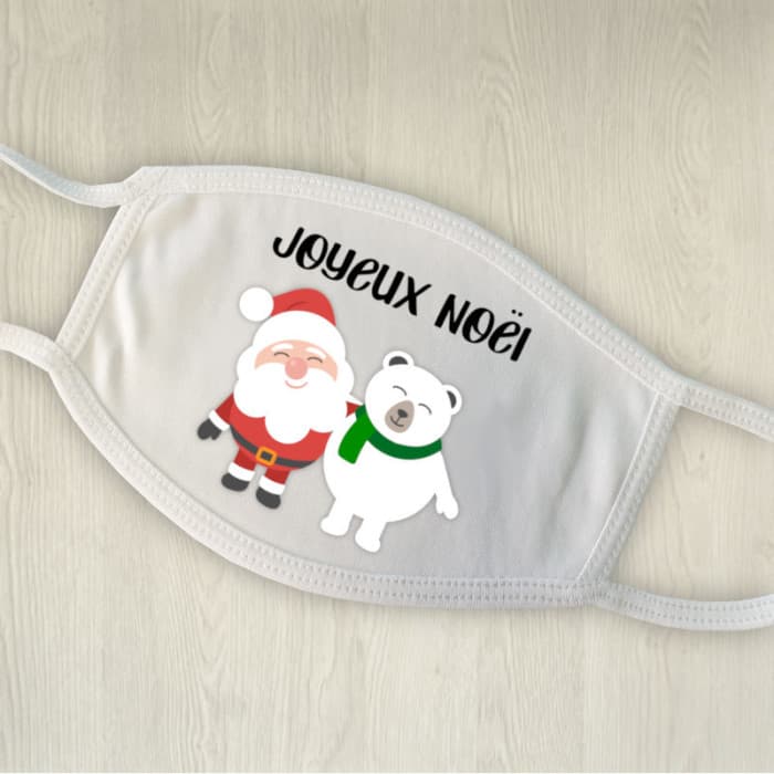 Masque de protection personnalisé Père-Noël