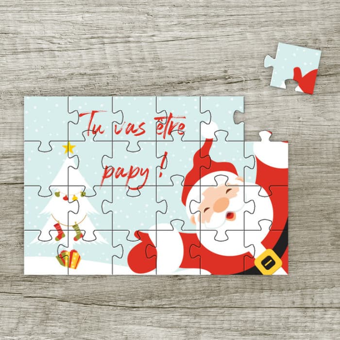 Puzzle personnalisable Père-Noël