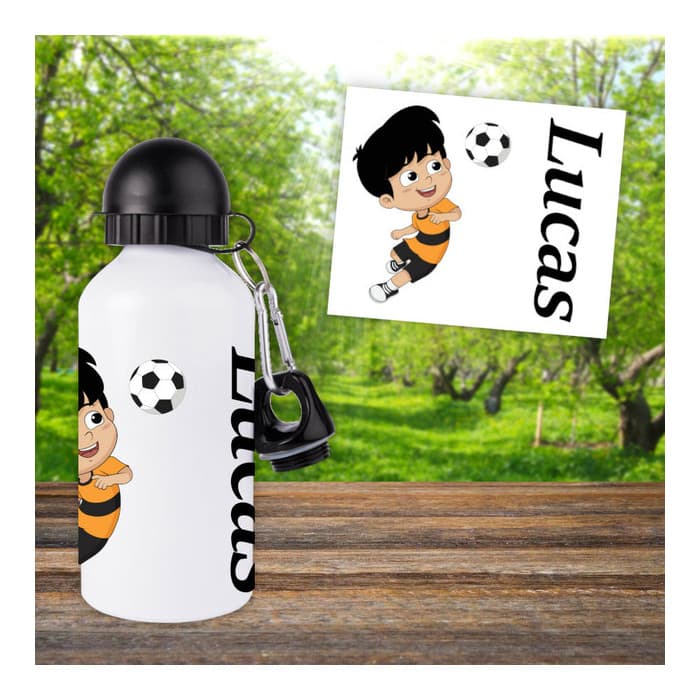 Gourde ou bouteille enfant personnalisée modèle football