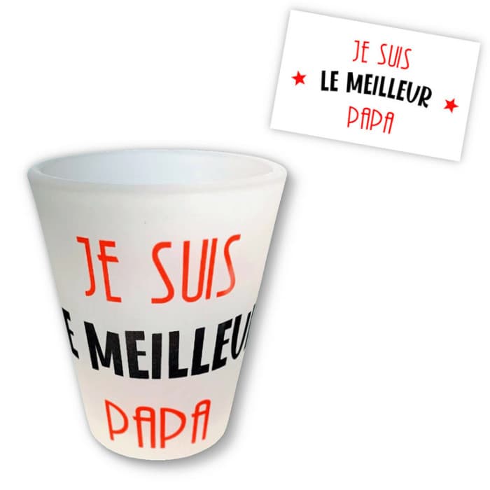Shooter 45mL personnalisé le meilleur papa
