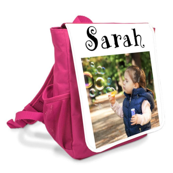 Sac à dos personnalisable avec une photo et un prénom