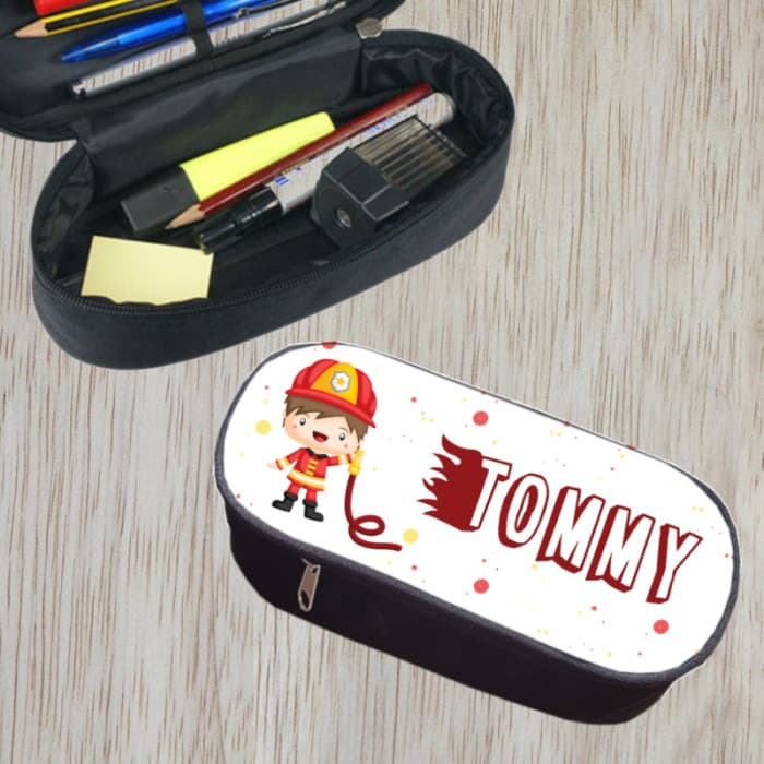 Trousse à crayons personnalisable modèle pompier