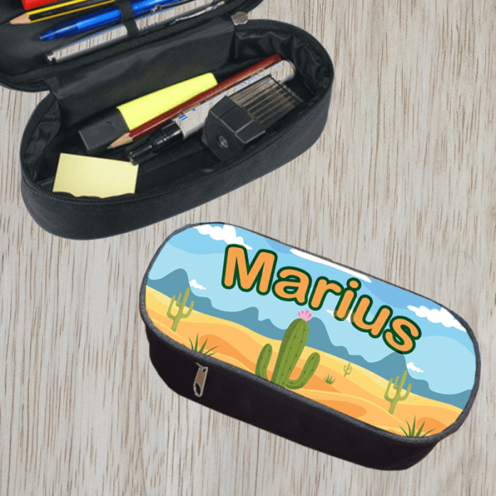 Trousse à crayons personnalisable modèle désert